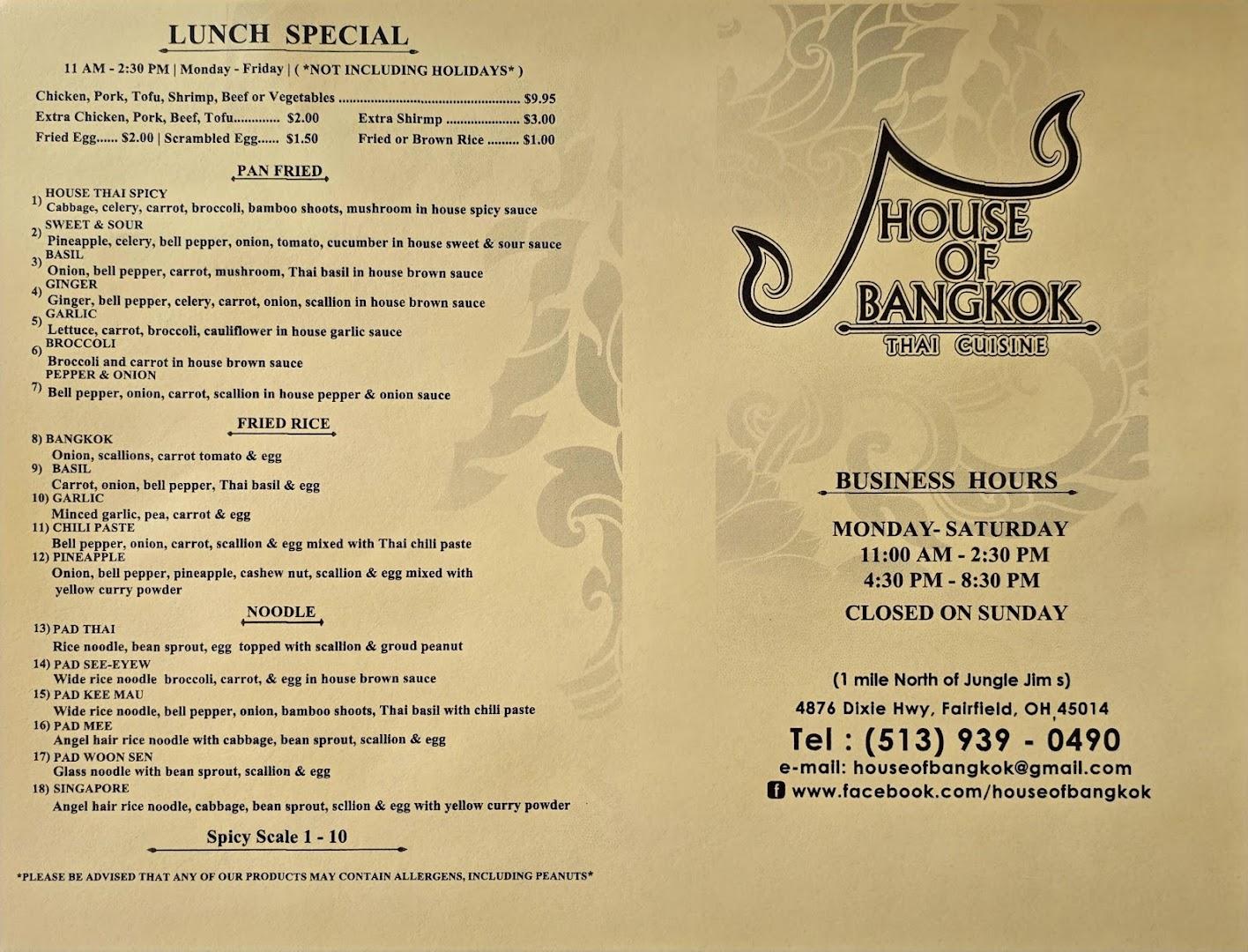 House of Bangkok Thai Cuisine
