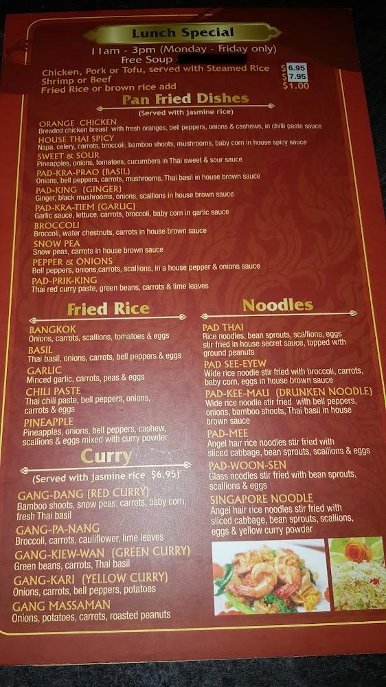 House of Bangkok Thai Cuisine Menu image 4